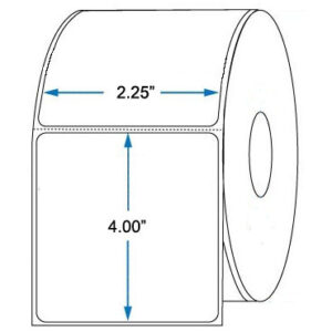 Zebra 2.25" x 4" DT Labels