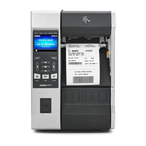 Zebra ZT610 Industrial Thermal Transfer Label Printer w/USB/USB Host/Ethernet/Bluetooth, w/Cutter, w/Color Touch Screen, 203 DPI PN ZT61042-T110100Z